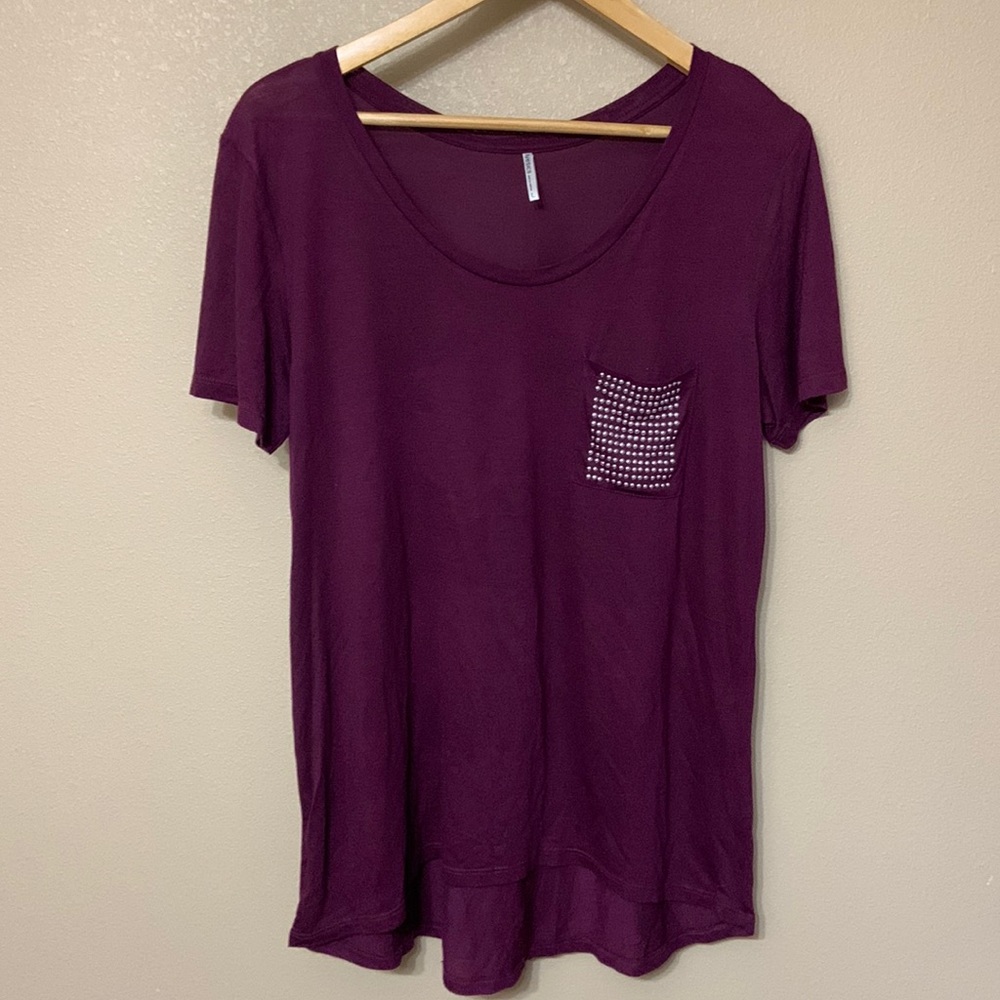 Tresics Sequined Pocket Tee